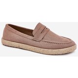 Boto Men's Moccasins With Braiding Dark Beige Fiamar | Shoptok.si
