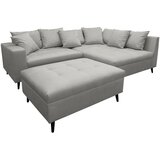 MID.YOU KOTNA SEDEŽNA GARNITURA, mikrovlakna siva | Shoptok.si