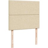 vidaXL Otomanski posteljni okvir z vzmetnico krem 120x190 cm blago, (21608934) | Shoptok.si