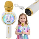 Izoxis dječji bežični karaoke mikrofon zec, bijeli | shoptok.hr