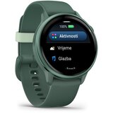 Garmin pametni sat vívoactive 6, metalik tamnozeleni s tamnozelenim remenom | shoptok.hr