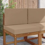  Jastuk za vanjsku sofU 2 pcs Sivo-smeđa Poliester - Sivo-smeđa 60 x 60 cm 1x sjedalo +1x naslon (3D bez bartaga) | shoptok.hr
