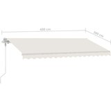  Samostojeća automatska tenda 400 x 300 cm krem | shoptok.hr