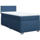  Krevet s oprugama i madracem plavi 90 x 190 cm od tkanine | shoptok.hr
