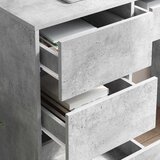  Stol Betonski sivi 90 x 37.5 x 75 cm Konstruirano drvo | shoptok.hr