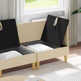 Set namještaja za dnevni boravak s jastukom 4 pcs Krem Tkanina | shoptok.hr