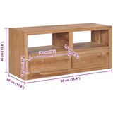  TV ormarić 90 x 30 x 40 cm od masivne tikovine Smeđa | Shoptok.si