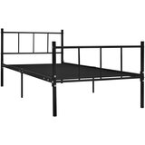  Posteljni okvir črn kovinski 90x200 cm, (20606249) | Shoptok.si