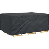 vidaXL Prevleka za zunanje pohištvo Črna 230 x 165 x 80 cm 210D | Shoptok.si