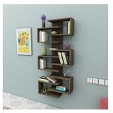 Hanah home polica za knjige lotus walnut | ePonuda.com