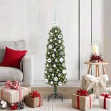 vidaXL Umestno božično drevo Zelena 120 cm PVC in Jeklo in Plastika | Shoptok.si
