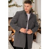 Dewberry PLT8367 MEN'S COAT-PLAIN LIGHT GREY Cene