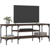 TV ormarić boja smeđeg hrasta 121x35x45 cm od drva i željeza | Eponuda.ba