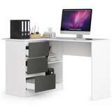 AKORD KOTNI PISALNA MIZA B16 CLP LEVA BELE / SIVE, (21702751) | Shoptok.si