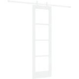  Klizna vrata s kompletnim setom hardvera Bijela 61x198.5 cm Puno drvo borovine | shoptok.hr