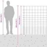 vidaXL Ograda od 22 kom U-kanala 150 cm Pocinčani čelik | shoptok.hr
