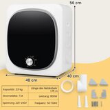  Mini sušilni stroj do 5 kg s 5 programi, do 69 ℃, moč 800 W | Shoptok.si