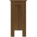  Barski stol s policom smeđa boja hrasta 102x50x103,5 cm drveni | Eponuda.ba