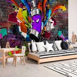  Foto tapeta - Graffiti: Colourful attack 350x256 Standard | shoptok.hr
