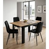  Pravokutni rastezljivi stol 120–160 × 80 cm za kuhinju i blagovaonicu, za 4–6 osoba, craft hrast | shoptok.hr