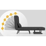 Namještaj Rastezljivi kauč, sklapan, podesivi rastezljivi kauč s naslonjačem, siv | shoptok.hr