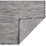  Zunanja preproga ploščato tkanje 140x200 cm rjava in modra, (20668940) | Shoptok.si