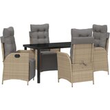  Set od 5 dijelova namještaja za vrt bež poli rattan | shoptok.hr
