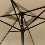 Vanjski suncobran s metalnim stupom 300 x 200 cm smeđesivi | shoptok.hr