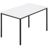  pravokotna miza, štirikotna cev s premazom, šxg 1200 x 800 mm, bela/antracitna | Shoptok.si