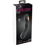 XouXou vodoodporni vibrator za točko g, ki ga je mogoče ponovno napolniti (črn) | Shoptok.si