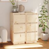 vidaXL komoda 2 kosa 32x34x75 cm trdna borovina Cene