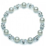  Ženska oliver weber pearl crystal narukvica sa swarovski belim perlama i kristalima ( 31003 ) Cene