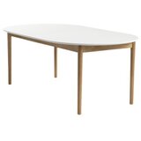 Trpezarijski sto Marstarand fi 110/110x200 bela ( 3601197 )