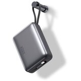 Ksix BPB20PD22INTG 20000mAh MINI POWERBANK 22.5W, LED DISPLAY+KABL USB-C I LIGHTNING | Eponuda.com