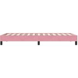  Okvir kreveta bez madraca Ružičasti 80x210 cm Baršun | shoptok.hr