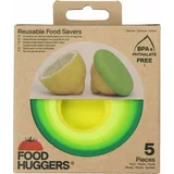 Food Huggers Set silikonskih pokrovčkov v zeleni barvi
