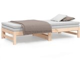  Dnevni ležaj na izvlačenje 2 x (75x190) cm od masivne borovine | shoptok.hr