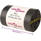  Vreće za smeće 250 kom crne 60 L | shoptok.hr