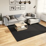 vidaXL Tepih HUARTE kratkih vlakana mekani i perivi crni 240x240 cm | shoptok.hr