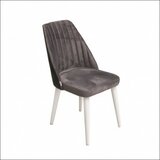Arti trpezarijska stolica madrid tamno siva/bele v. sjaj 470x500x910 mm 775-090 Cene