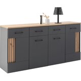 Modern Living Široka Komoda Amare, Antracit, Barva Hrasta Cene