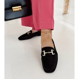 Gemre Black velour loafers with rhinestones Fabrizia | shoptok.hr