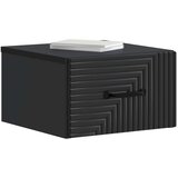  Stenski nočni omarici s predalom 2 pcs Črna 34,5 x 33 x 20 cm, (5000209683) | Shoptok.si