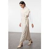 Trendyol Stone Button Detailed Knit Sweater Dress