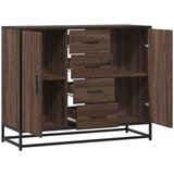 vidaXL Komoda smeđi hrast 92x35x76 cm izrađeno drvo | shoptok.hr