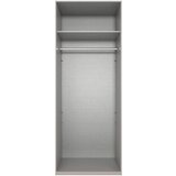 MID.YOU omara s klasičnimi vrati, siva, sahara | Shoptok.si