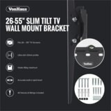 Vonhaus 26-55'' nagibni TV stenski nosilec do 40kg | Shoptok.si