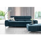 ELTAP Modra žametna raztegljiva sedežna garnitura 261 cm Laurence – | Shoptok.si