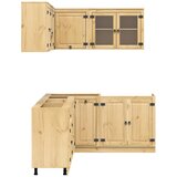  Cabinet s policom SKI 8 pcs Medeno Smeđa Čvrsto borovo drvo | shoptok.hr