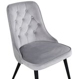 Venture Home Velvet blagovaonska stolica, svijetlosiva, set od 2 | shoptok.hr